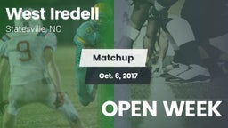Matchup: West Iredell vs. OPEN WEEK 2017
