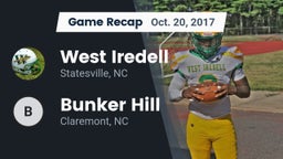 Recap: West Iredell  vs. Bunker Hill  2017
