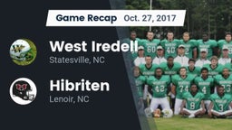 Recap: West Iredell  vs. Hibriten  2017