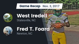 Recap: West Iredell  vs. Fred T. Foard  2017