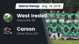 Recap: West Iredell  vs. Carson  2018