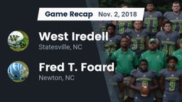 Recap: West Iredell  vs. Fred T. Foard  2018