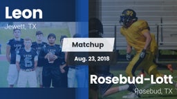 Matchup: Leon vs. Rosebud-Lott  2018