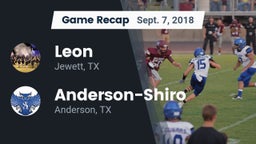 Recap: Leon  vs. Anderson-Shiro  2018