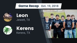 Recap: Leon  vs. Kerens  2018