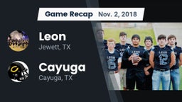 Recap: Leon  vs. Cayuga  2018