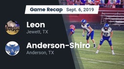 Recap: Leon  vs. Anderson-Shiro  2019