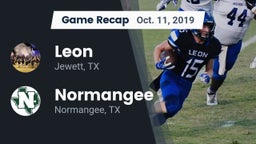 Recap: Leon  vs. Normangee  2019