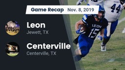 Recap: Leon  vs. Centerville  2019
