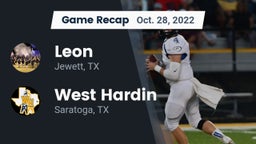Recap: Leon  vs. West Hardin  2022