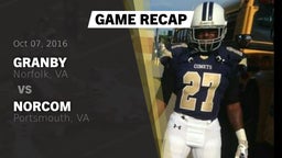 Recap: Granby  vs. Norcom  2016