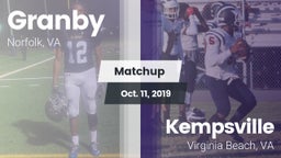 Matchup: Granby vs. Kempsville  2019