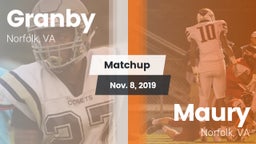 Matchup: Granby vs. Maury  2019
