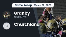 Recap: Granby  vs. Churchland  2021