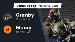 Recap: Granby  vs. Maury  2021