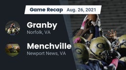 Recap: Granby  vs. Menchville  2021