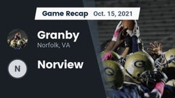 Recap: Granby  vs. Norview  2021