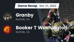 Recap: Granby  vs. Booker T Washington  2022