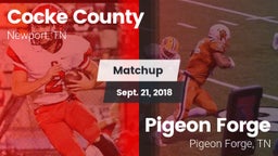 Matchup: Cocke County vs. Pigeon Forge  2018