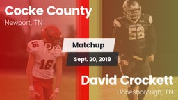 Matchup: Cocke County vs. David Crockett  2019