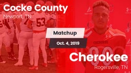 Matchup: Cocke County vs. Cherokee  2019