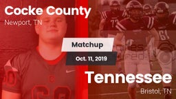 Matchup: Cocke County vs. Tennessee  2019