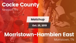 Matchup: Cocke County vs. Morristown-Hamblen East  2019