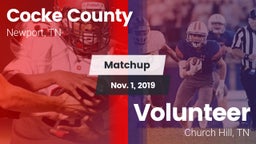 Matchup: Cocke County vs. Volunteer  2019