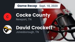 Recap: Cocke County  vs. David Crockett  2020