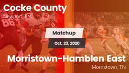 Matchup: Cocke County vs. Morristown-Hamblen East  2020