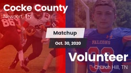 Matchup: Cocke County vs. Volunteer  2020