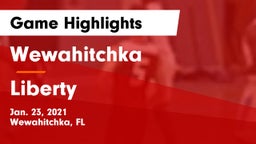 Wewahitchka  vs Liberty  Game Highlights - Jan. 23, 2021