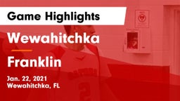 Wewahitchka  vs Franklin Game Highlights - Jan. 22, 2021