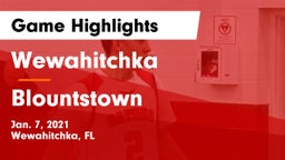 Wewahitchka  vs Blountstown  Game Highlights - Jan. 7, 2021