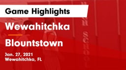 Wewahitchka  vs Blountstown  Game Highlights - Jan. 27, 2021