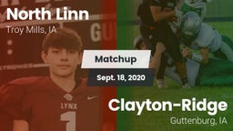 Matchup: North Linn vs. Clayton-Ridge  2020