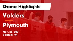 Valders  vs Plymouth  Game Highlights - Nov. 23, 2021