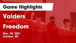 Valders  vs Freedom  Game Highlights - Nov. 30, 2021