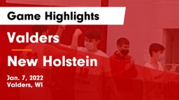 Valders  vs New Holstein  Game Highlights - Jan. 7, 2022