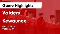 Valders  vs Kewaunee  Game Highlights - Feb. 1, 2022