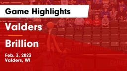 Valders  vs Brillion  Game Highlights - Feb. 3, 2023