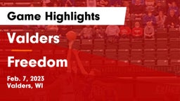 Valders  vs Freedom  Game Highlights - Feb. 7, 2023