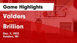 Valders  vs Brillion  Game Highlights - Dec. 5, 2023