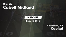Matchup: Cabell Midland vs. Capital  2016