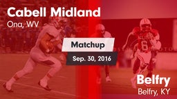 Matchup: Cabell Midland vs. Belfry  2016