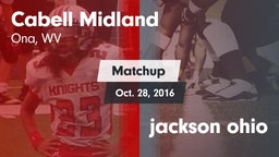 Matchup: Cabell Midland vs. jackson ohio 2016