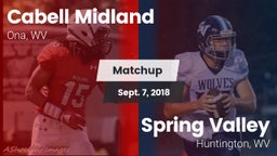 Matchup: Cabell Midland vs. Spring Valley  2018
