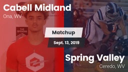 Matchup: Cabell Midland vs. Spring Valley  2019