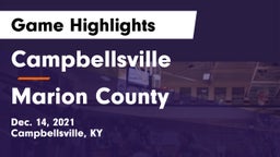 Campbellsville  vs Marion County  Game Highlights - Dec. 14, 2021