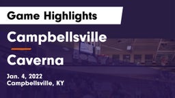Campbellsville  vs Caverna Game Highlights - Jan. 4, 2022